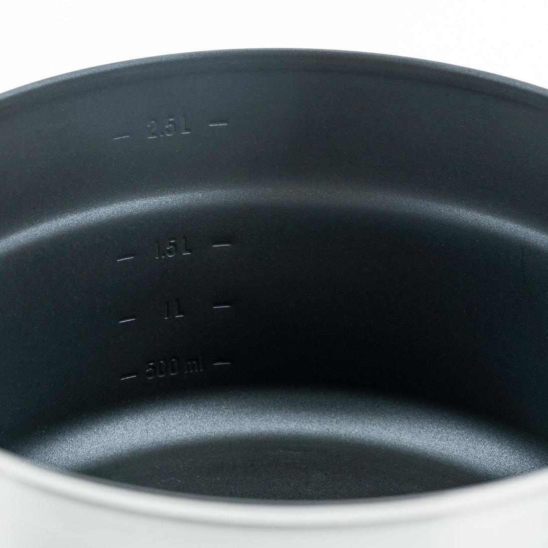 طقم طهي من الفولاذ المقاوم للصدأ لشخصين، رمادي غامق، 3.5L, No Color, large image number 7