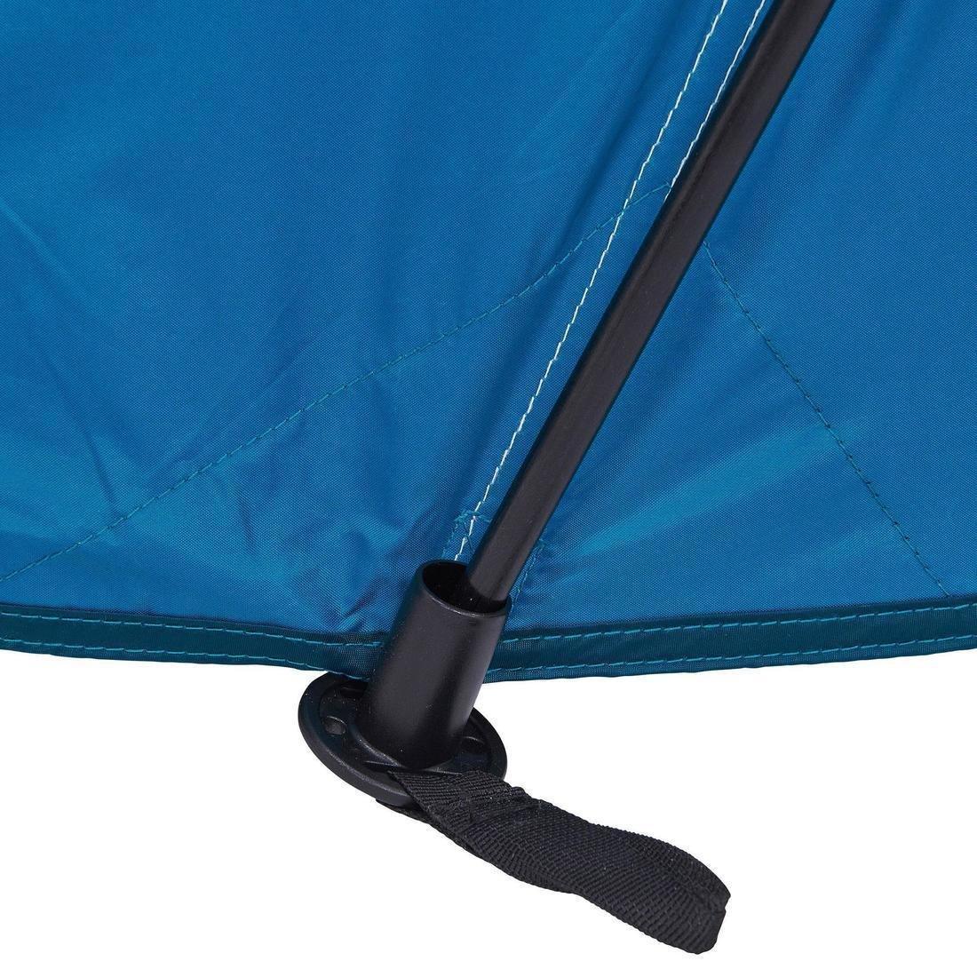 Camping Tent with Poles Arpenaz 4.1 Fresh and Black - 4 Persons 1 Bedroom, Deep Petrol Blue, No Color, large image number 14