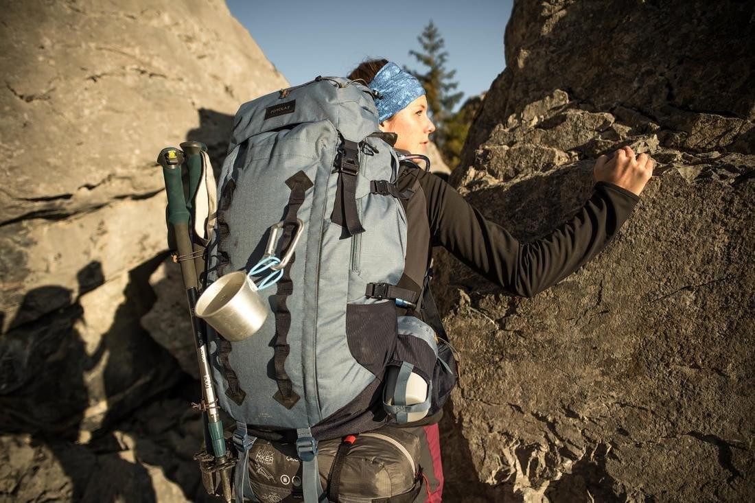 حقيبة ظهر سيمبيوم نسائي للرحلات 60 لتر 50 + 10 لتر - أم تي900، أزرق رمادي, No Color, large image number 14