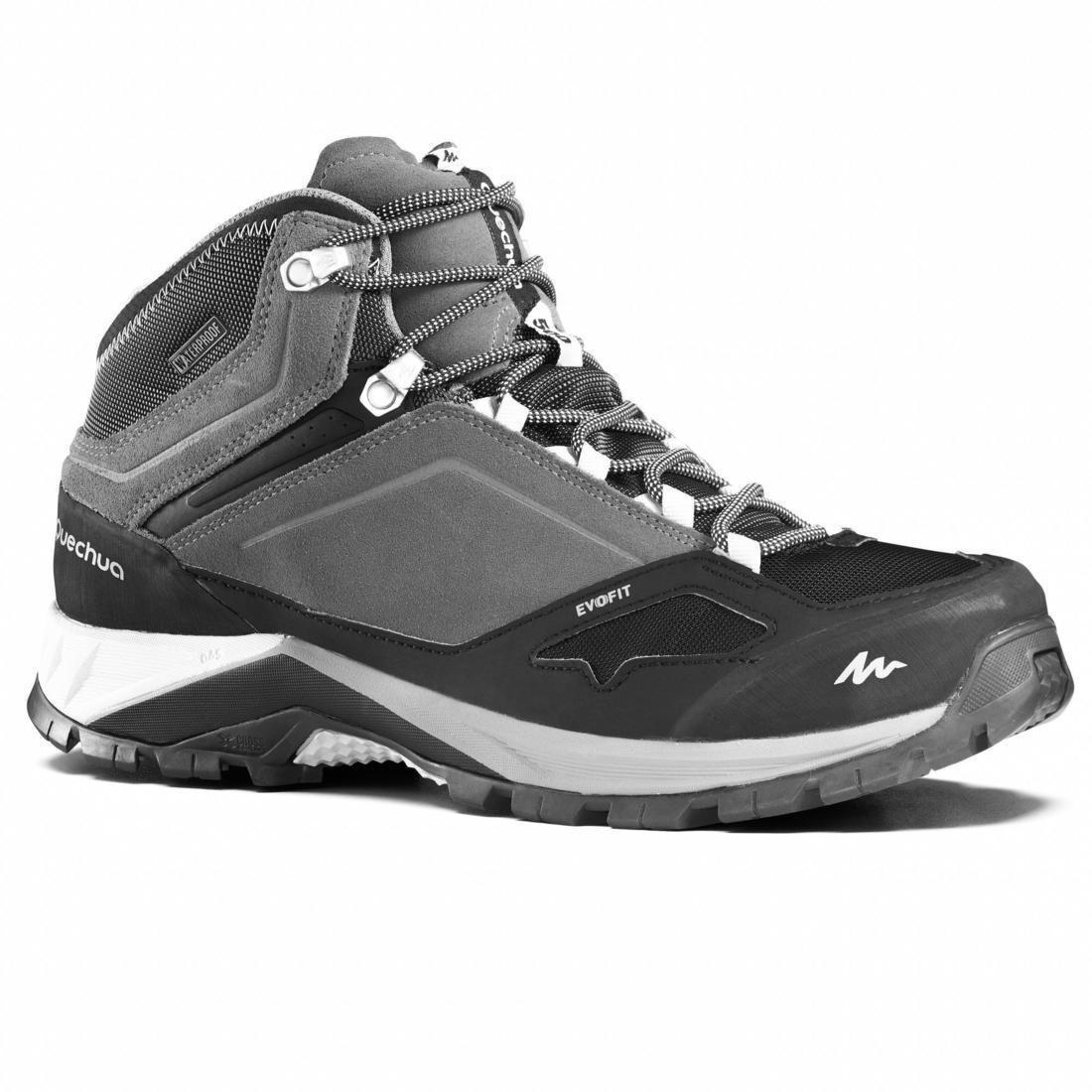 EU 43 Men's  Waterproof Mountain Walking Boots Mid Mh500 , Granite, No Color, large image number 0
