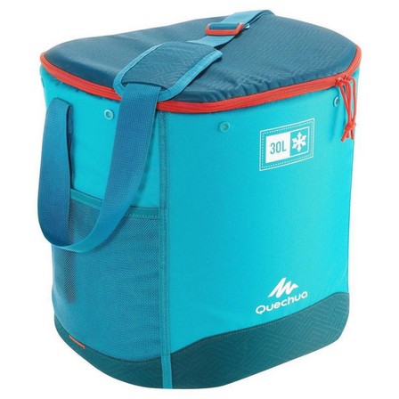 QUECHUA - 30L Cooler for Camping or Hiking, Dark Petrol Blue