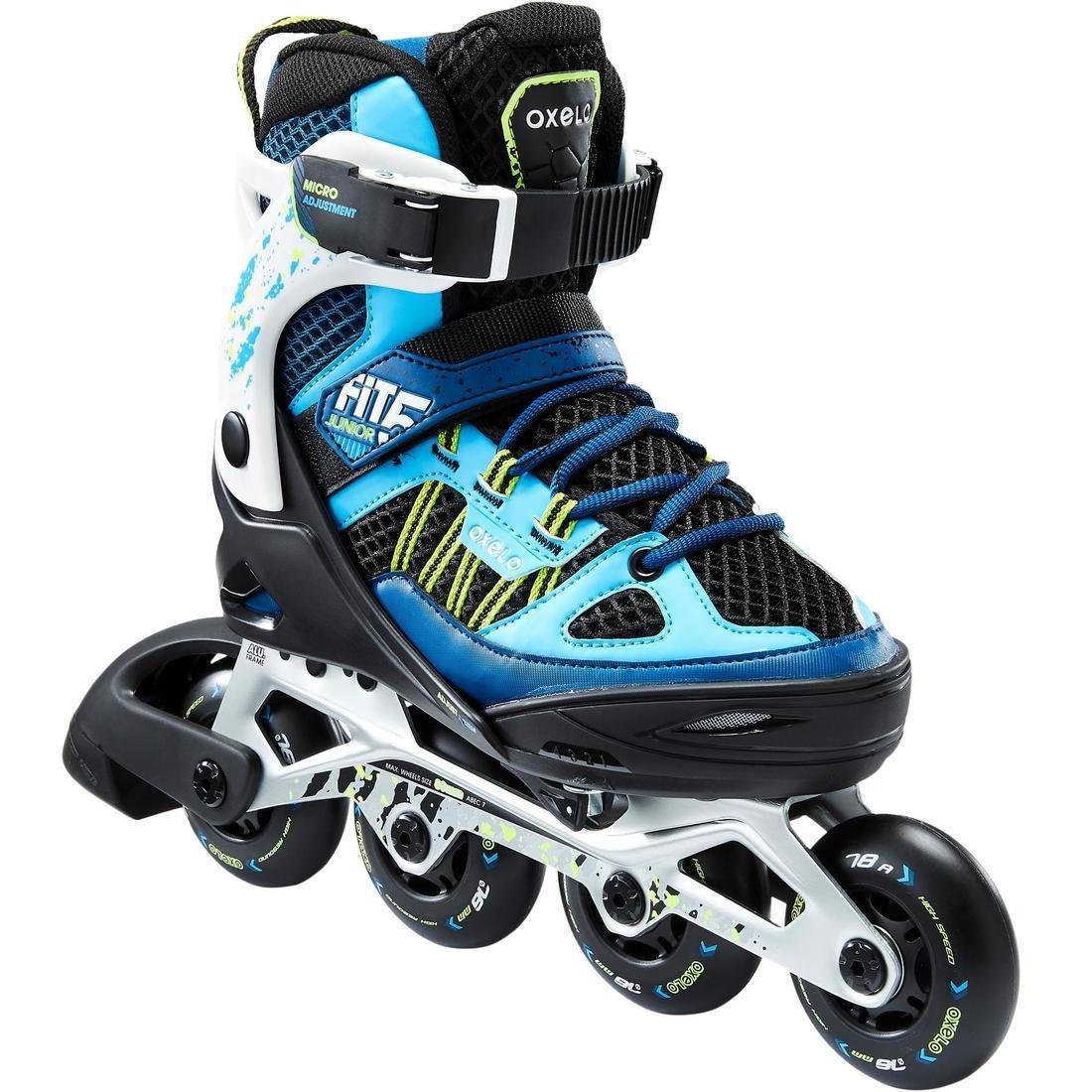 EU 38-41  Fit 5 Junior Kids' Fitness Inline Skates, Petrol Blue, , large image number 0