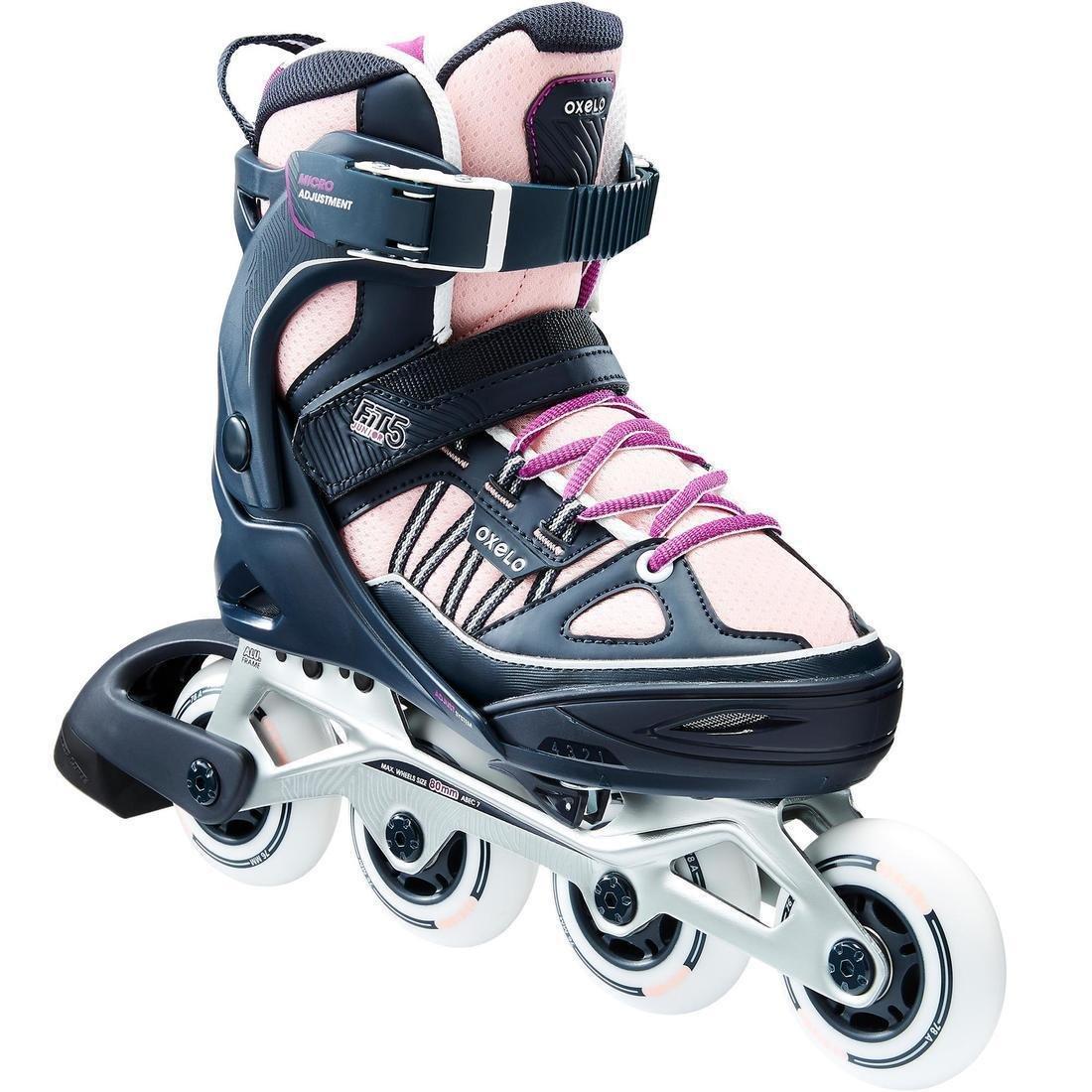 EU 35-38  Fit 5 Jr Kids' Inline Fitness Skates, Fluo Pale Peach, , large image number 0