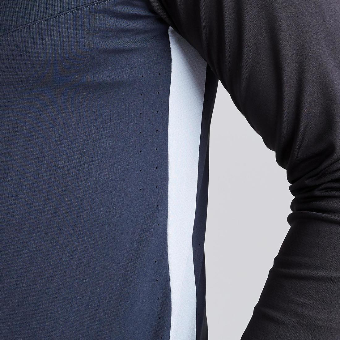 Large  T500 Adult 1/2 Zip Football Training Sweatshirt, Black, No Color, large image number 8