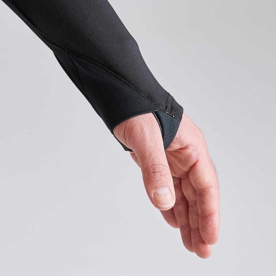 2Xl  T500 Adult 1/2 Zip Football Training Sweatshirt, Black, No Color, large image number 9