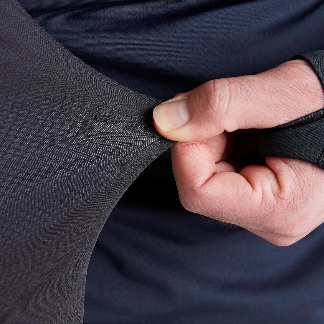 2Xl  T500 Adult 1/2 Zip Football Training Sweatshirt, Black, No Color, large image number 10