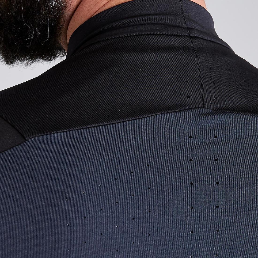 2Xl  T500 Adult 1/2 Zip Football Training Sweatshirt, Black, No Color, large image number 11