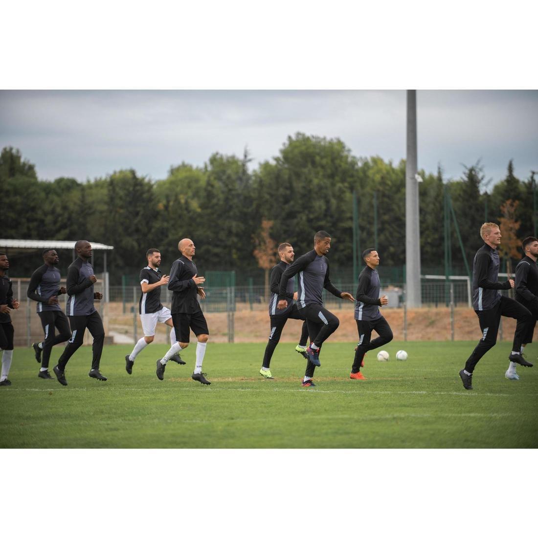 2Xl  T500 Adult 1/2 Zip Football Training Sweatshirt, Black, No Color, large image number 12