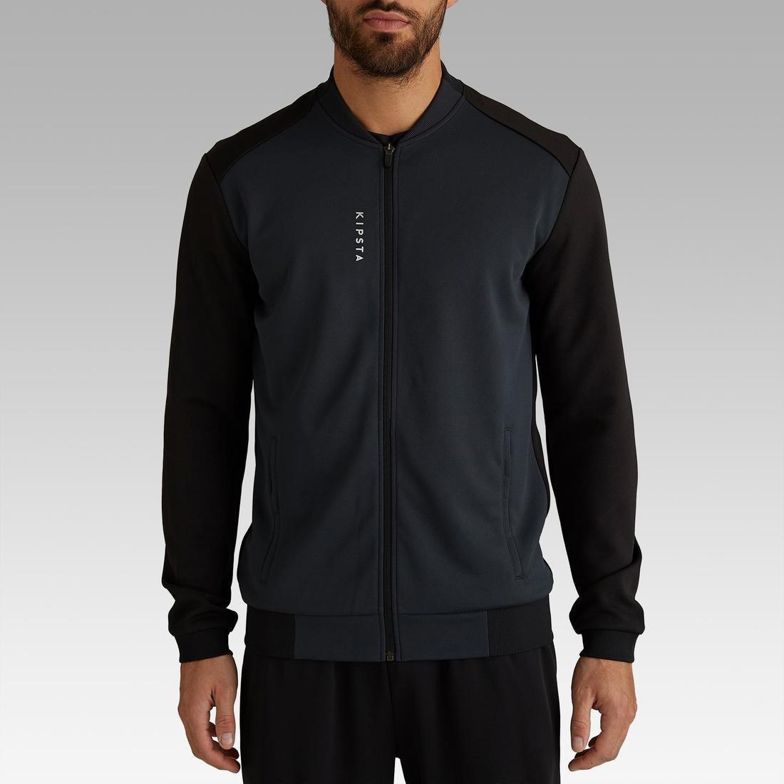Extra Large  T100 Adult Light Football Jacket, Black, , large image number 1