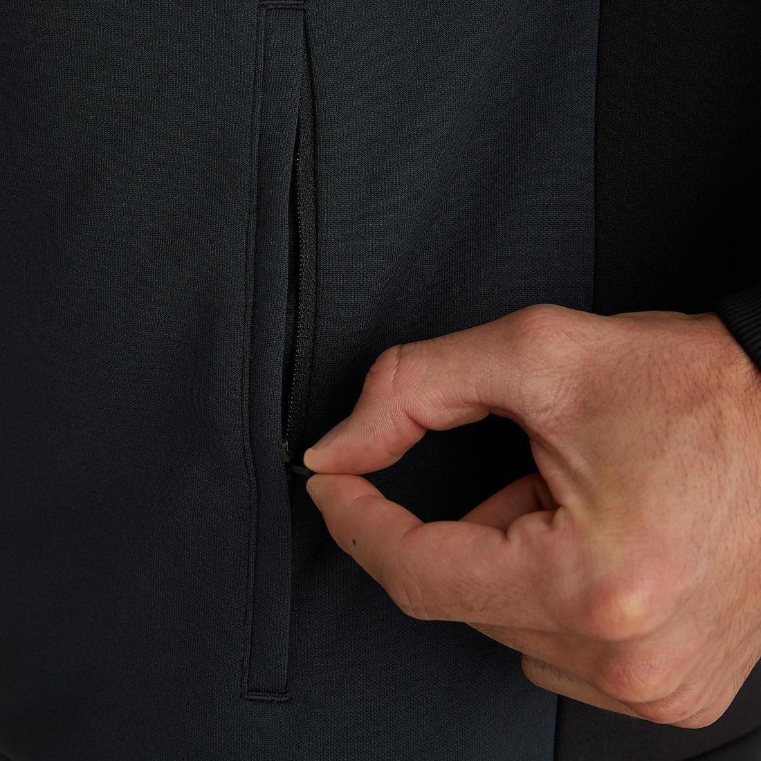 Extra Large  T100 Adult Light Football Jacket, Black, , large image number 9