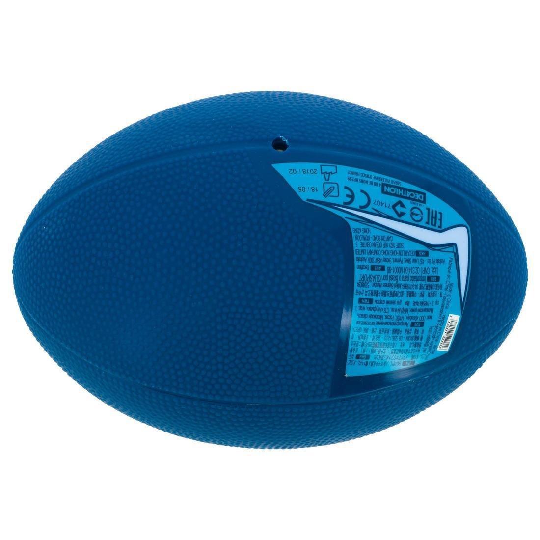 Mini R100 Recreational Pvc Rugby Ball, Petrol Blue, , large image number 2