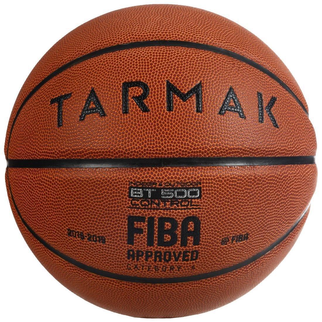 US 6  Size 6 FIBA Basketball BT500, Brown, , large image number 0