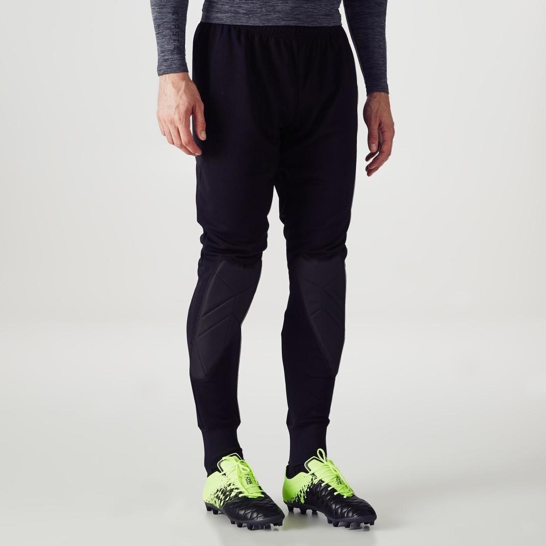 6-7Y  F100 Kids' Goalkeeper Bottoms, Black, , large image number 2