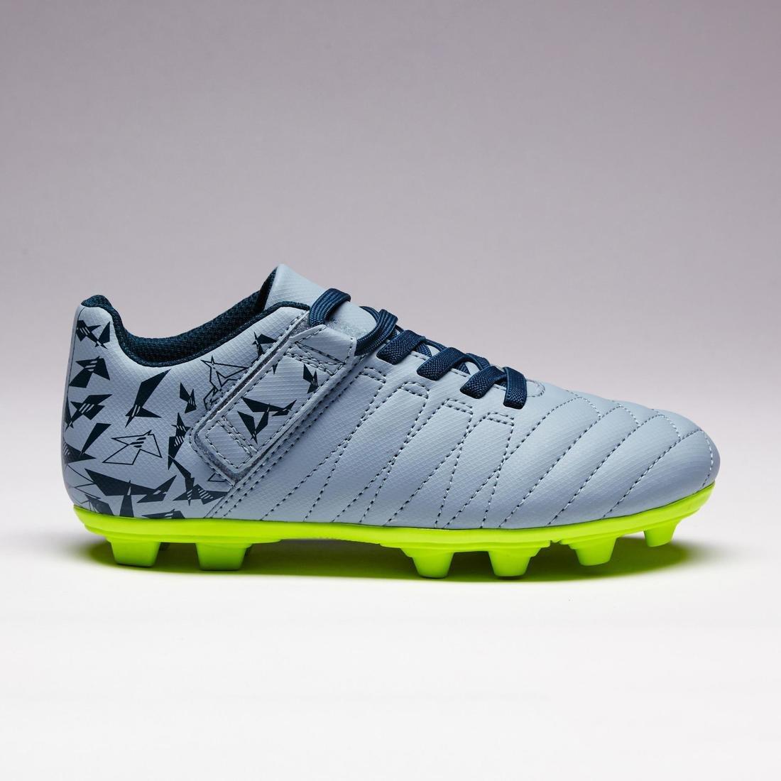 EU 29  Agility 140 FG Kids' Dry Pitch Rip-Tab Football Boots, Light Grey, No Color, large image number 10