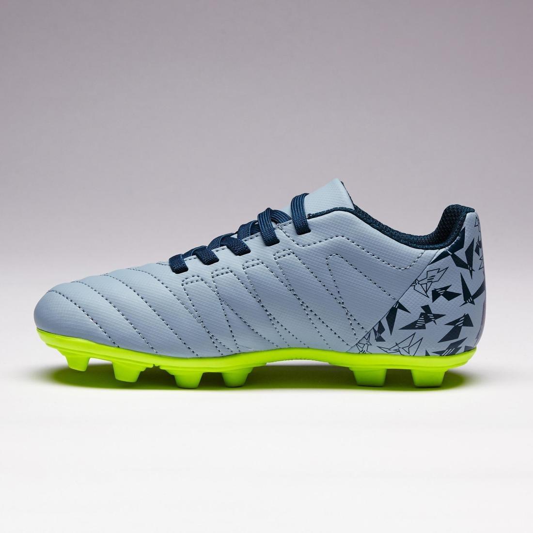 EU 29  Agility 140 FG Kids' Dry Pitch Rip-Tab Football Boots, Light Grey, No Color, large image number 11