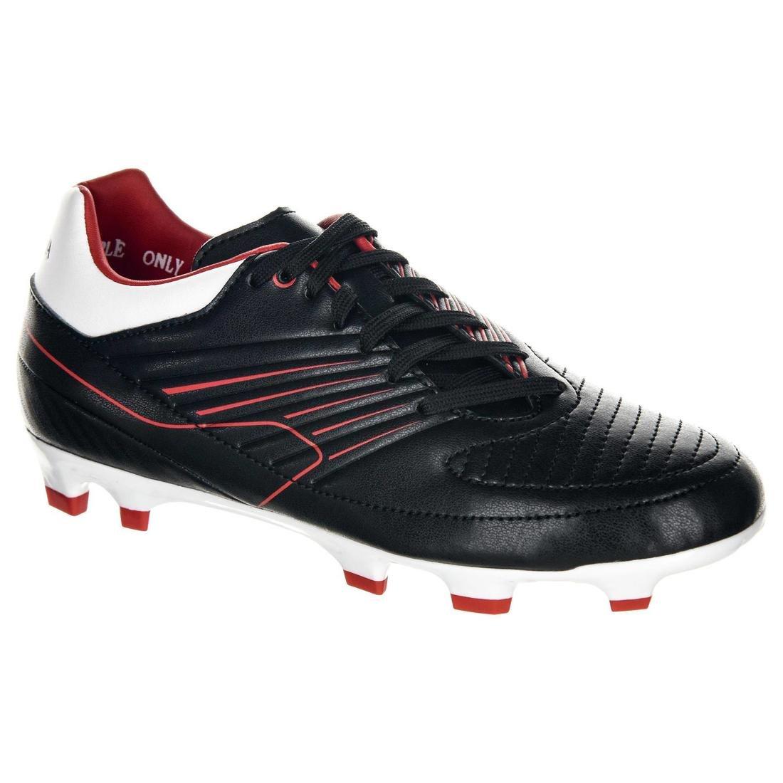 EU 36  Kids' Moulded Rugby Boots Skill R500 FG - Red, Scarlet Red, , large image number 0