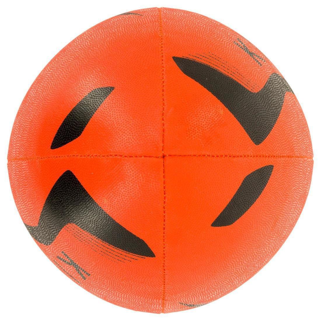 4  Size 4 Rugby Ball Initiation, Fluo Blood Orange, , large image number 1