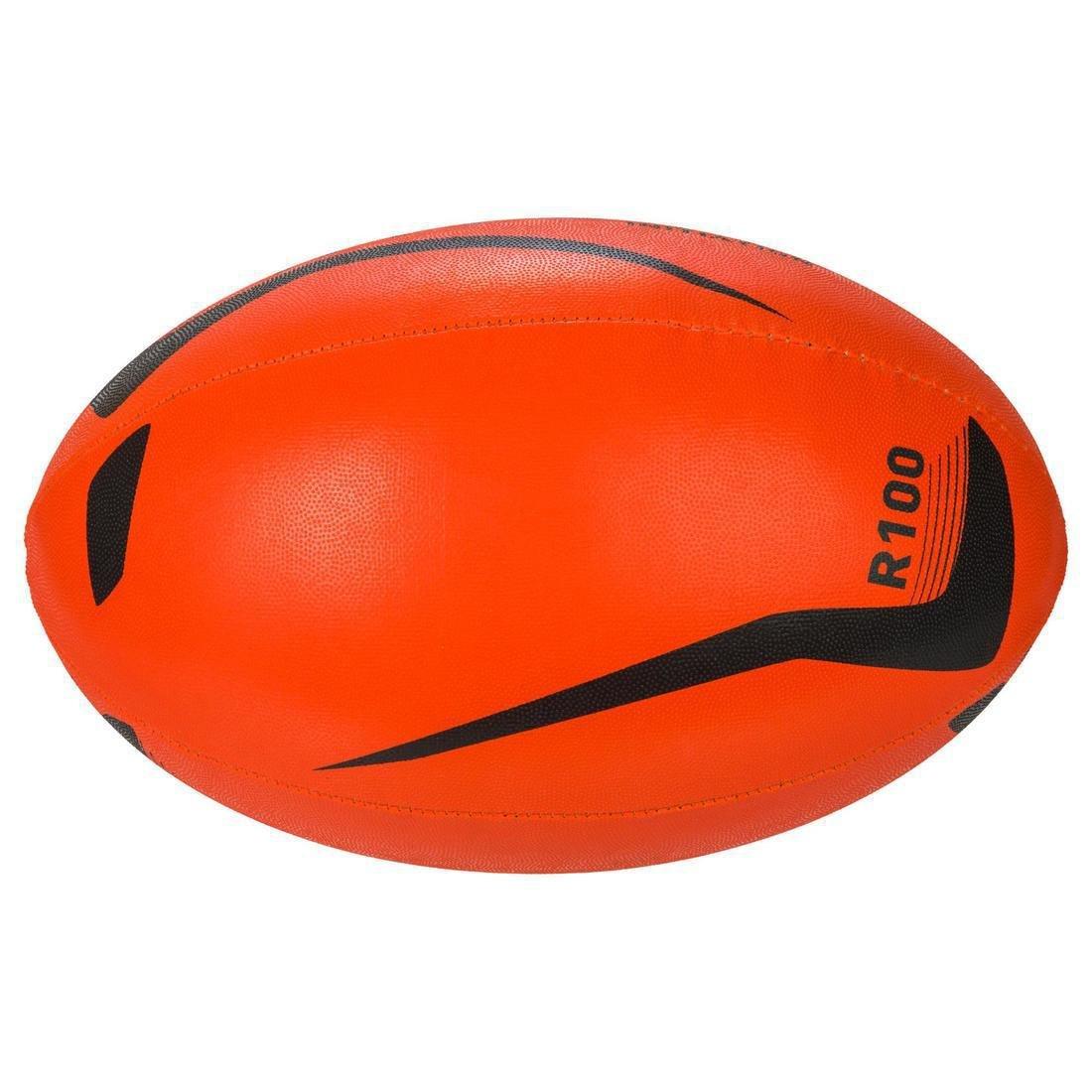 4  Size 4 Rugby Ball Initiation, Fluo Blood Orange, , large image number 2
