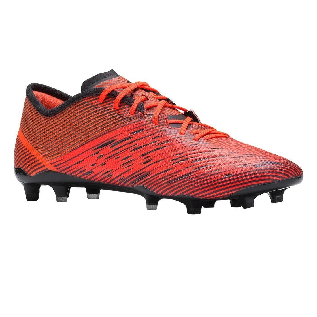 Adult Firm Ground Football Boots CLR - Orange/Black, Fluo Blood Orange, No Color, large image number 0