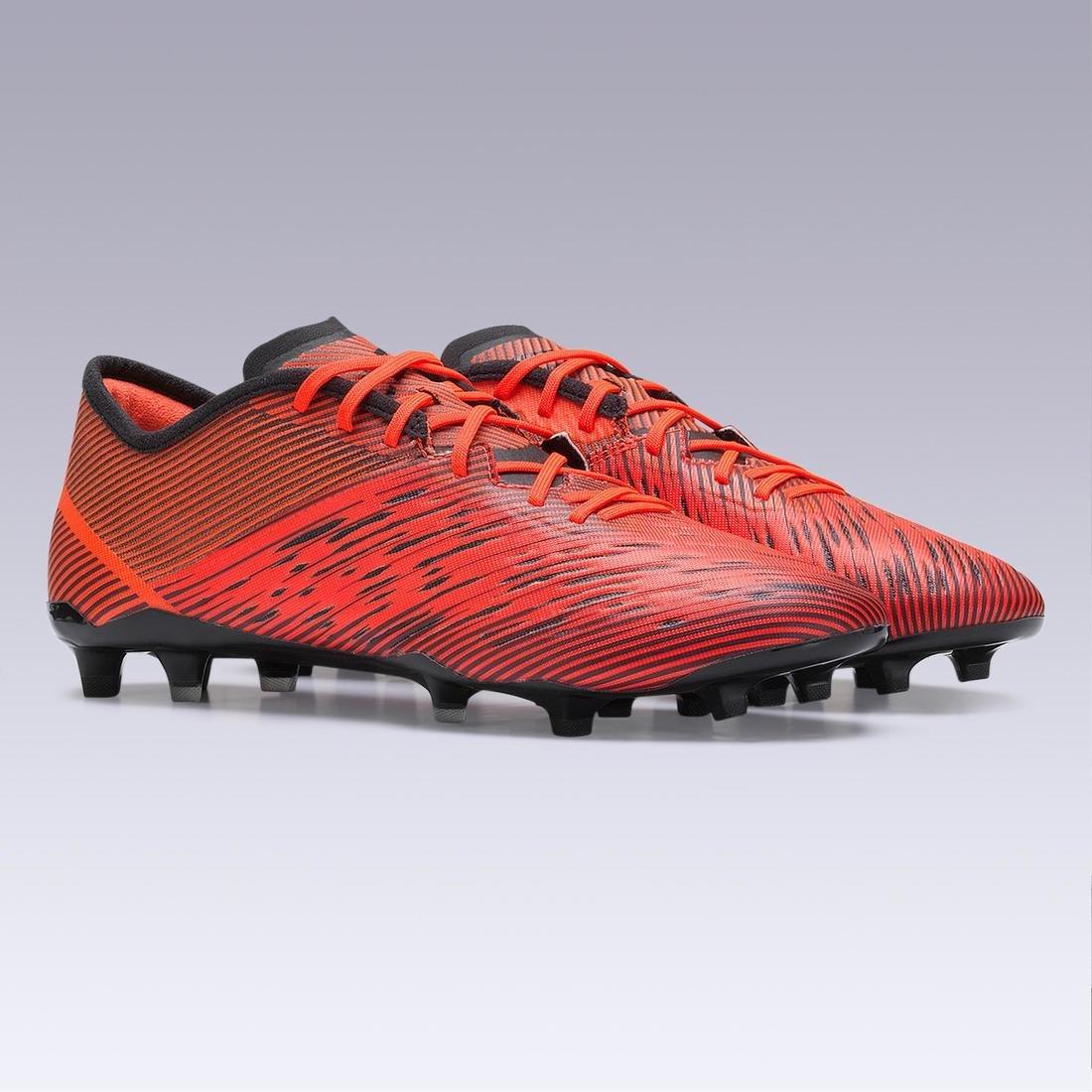 Adult Firm Ground Football Boots CLR - Orange/Black, Fluo Blood Orange, No Color, large image number 8
