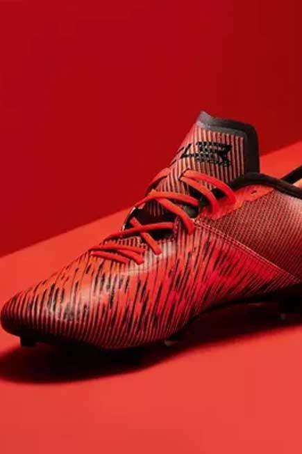 Adult Firm Ground Football Boots CLR - Orange/Black, Fluo Blood Orange, No Color, large image number 9