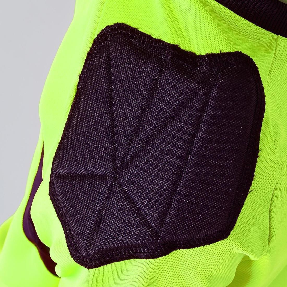 14-15 Years  F100 Kids' Football Goalkeeper Shirt, Fluo Lime Yellow, , large image number 8