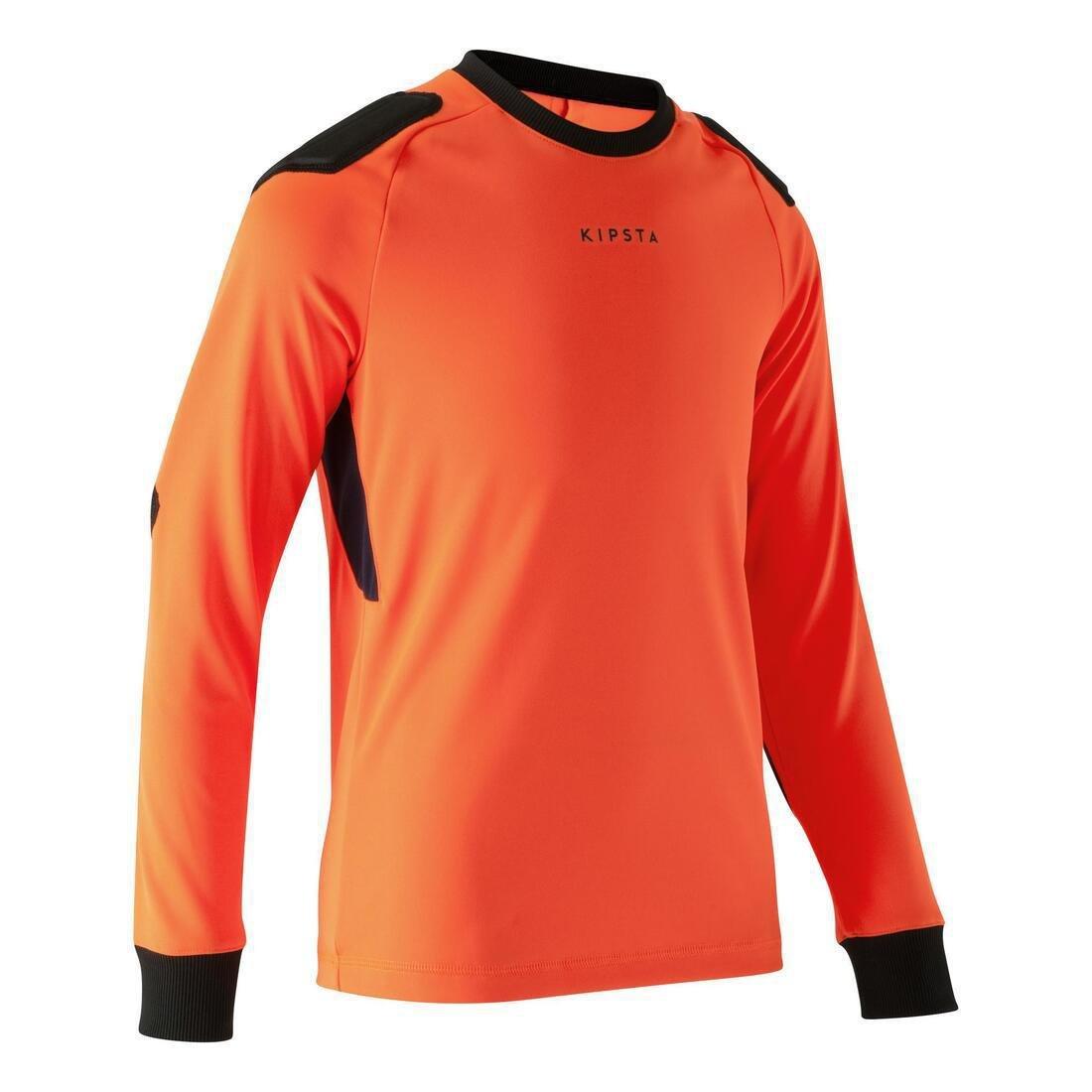 14-15 Years  F100 Kids' Football Goalkeeper Shirt, Fluo Lime Yellow, , large image number 12