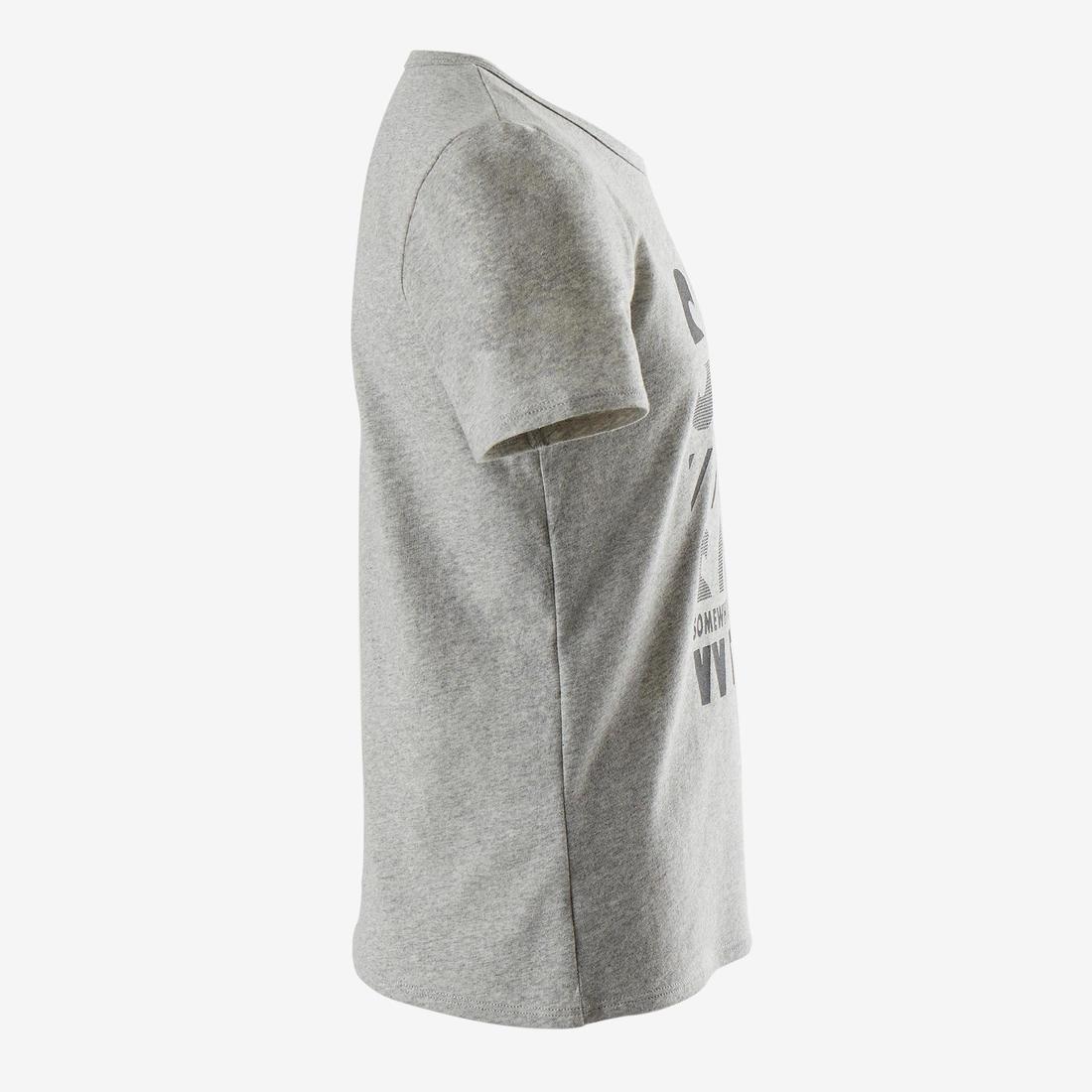 8-9Y  Kids' Basic T-Shirt, Grey, , large image number 8