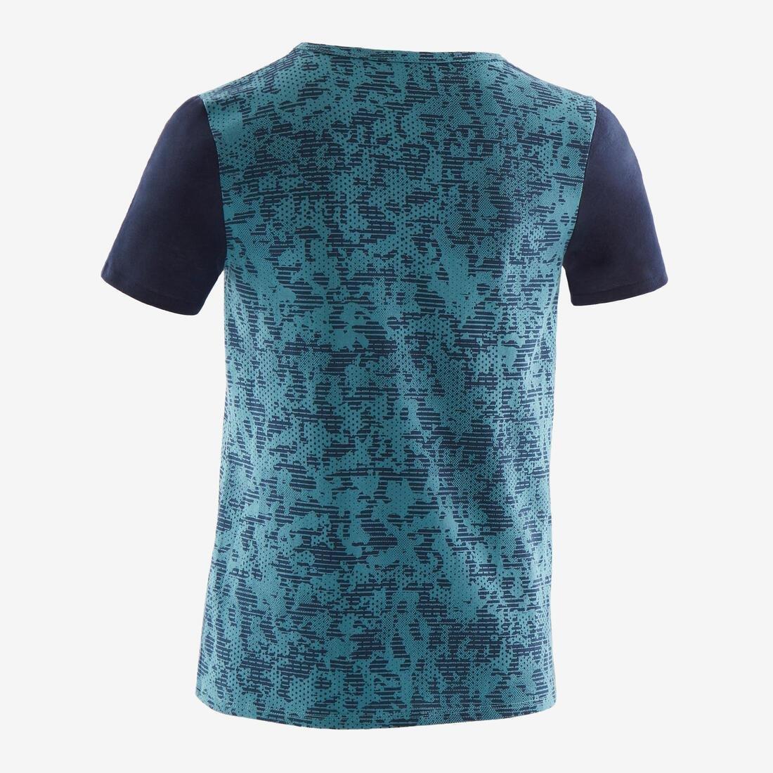 8-9Y  Boys' Recycled Short-Sleeved Gym T-Shirt 100, Dark Grey, , large image number 5