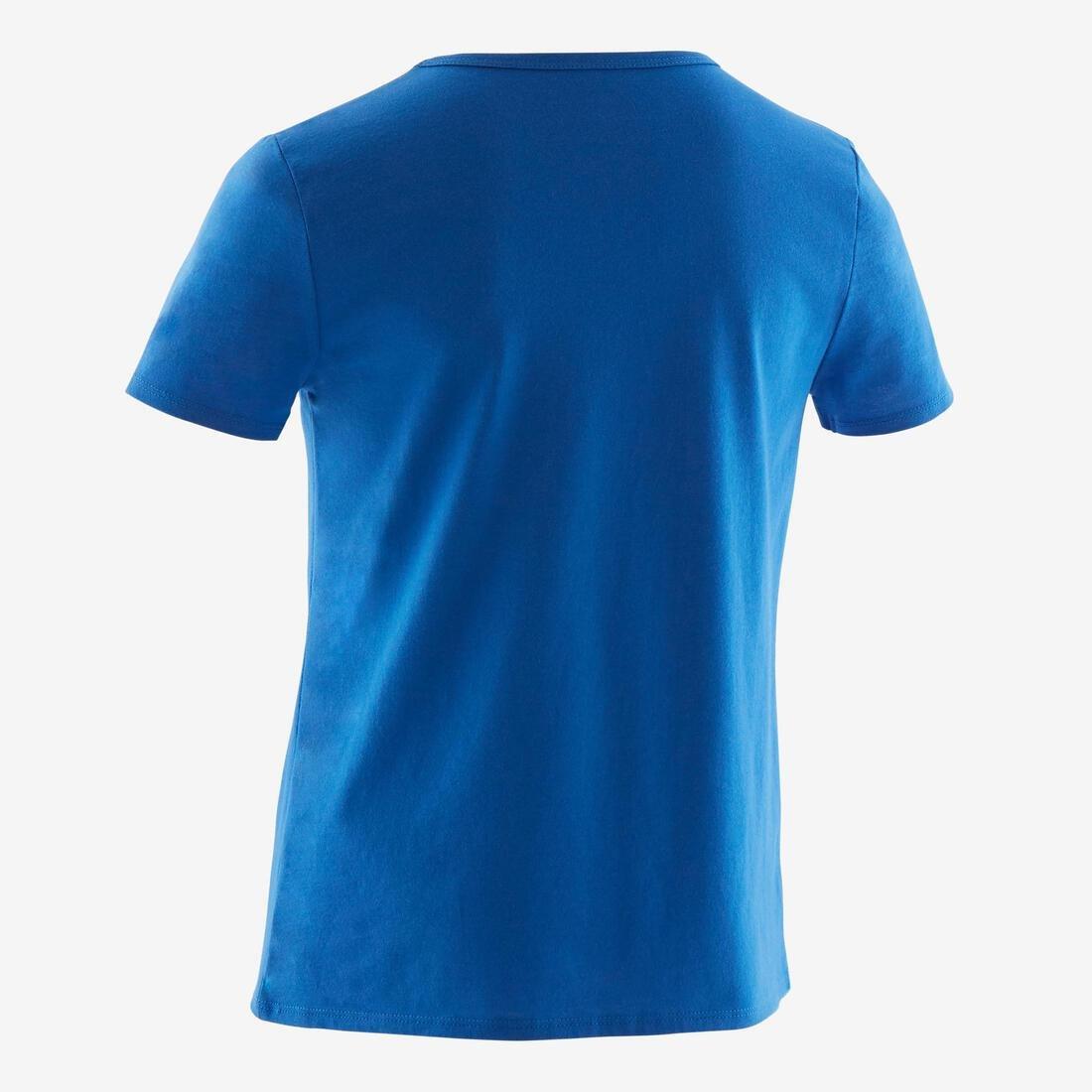 8-9Y  Boys' Recycled Short-Sleeved Gym T-Shirt 100, Dark Grey, , large image number 14
