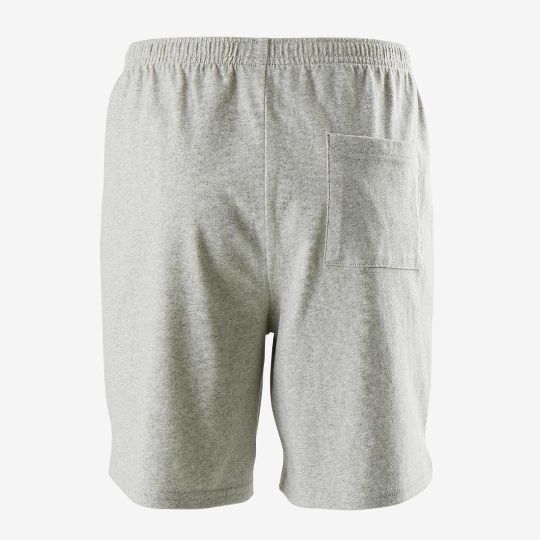 14-15Y Boys' Gym Shorts 100 - Heathered/Print, Grey, , large image number 1
