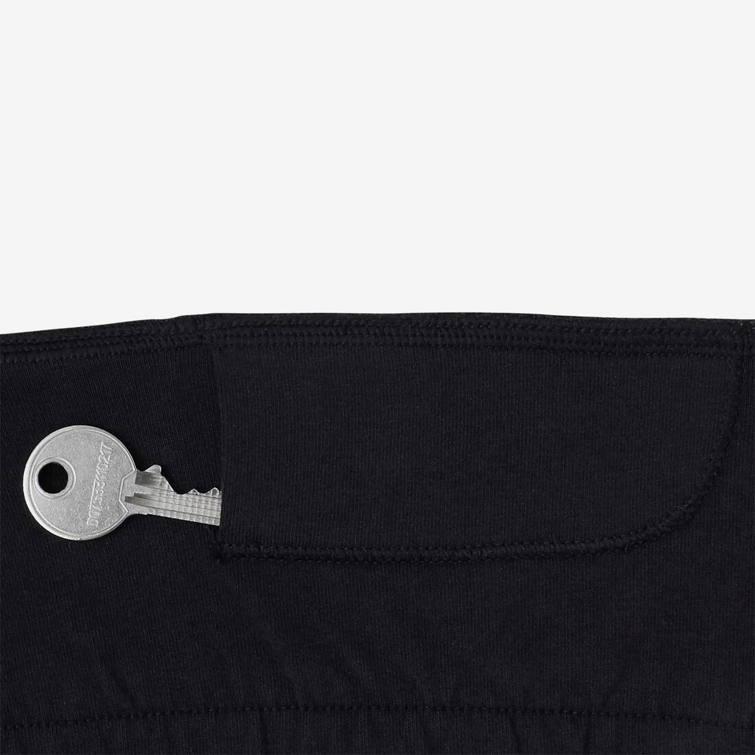 520 Women's Slim-Fit Gentle Gym & Pilates Cropped Bottoms - Black, No Color, large image number 4