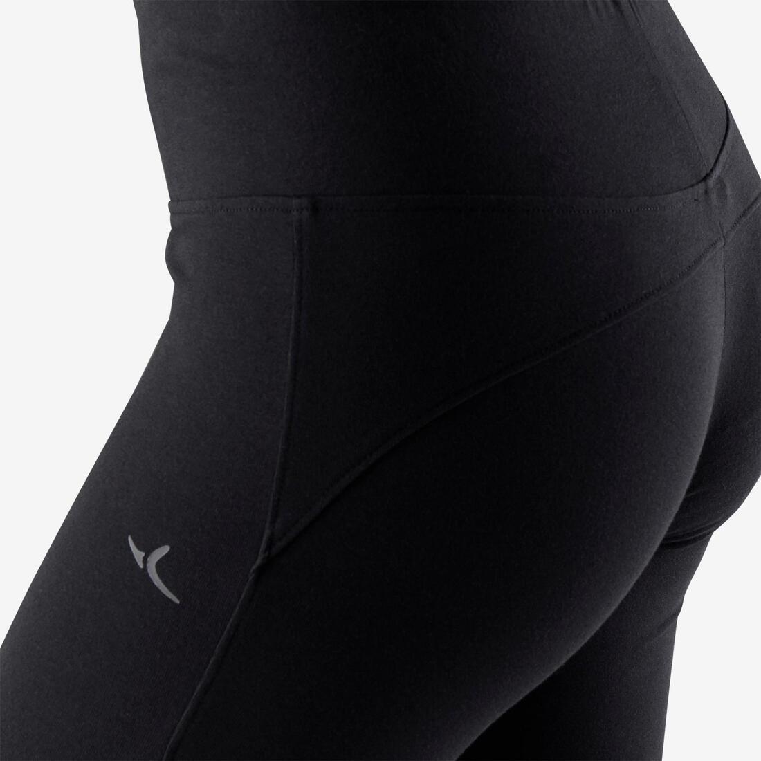 520 Women's Slim-Fit Gentle Gym & Pilates Cropped Bottoms - Black, No Color, large image number 5