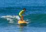 OLAIAN - تيشيرت ماء لركوب الأمواج للحماية من الأشعة فوق البنفسجية للأطفال من 12-13 سنة، برتقالي كورال مرجاني