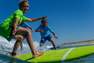 OLAIAN - تيشيرت ماء لركوب الأمواج للحماية من الأشعة فوق البنفسجية للأطفال من 8-9 سنوات، برتقالي كورال مرجاني