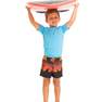 OLAIAN - 8-9Y  Kids' Surfing Anti-UV Water T-Shirt, Fluo Coral Orange