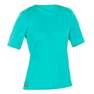 OLAIAN - XS  Water T-Shirt Anti UV Surf Short-Sleeved Women, Caribbean Blue