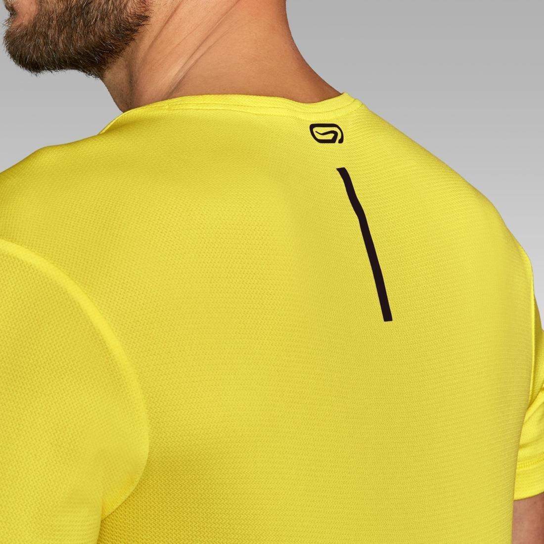 Medium  Dry Men's Running Breathable T-Shirt, Lemon Yellow, , large image number 1