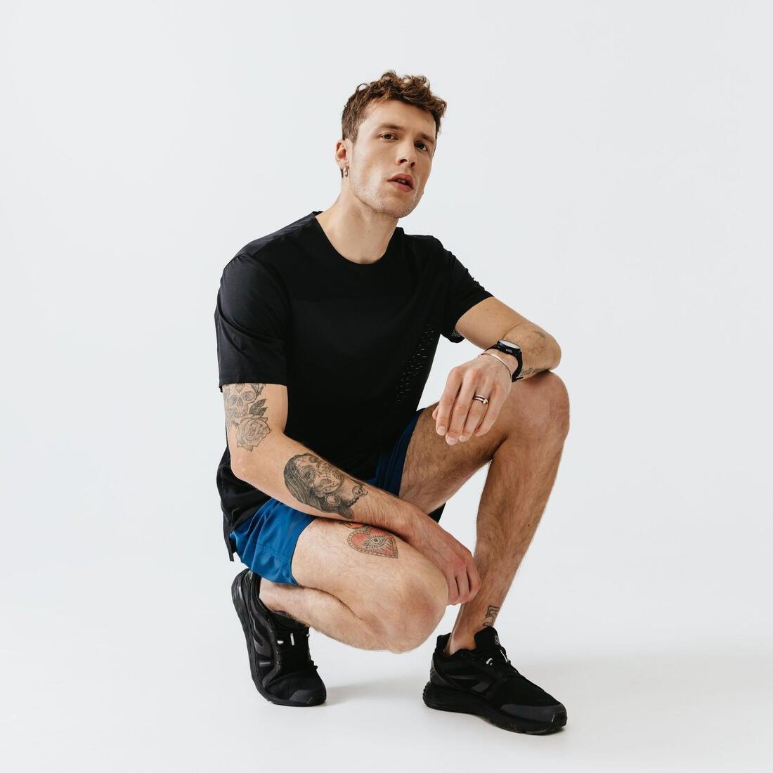 XL  Ekiden Running Shorts, Petrol Blue, , large image number 12