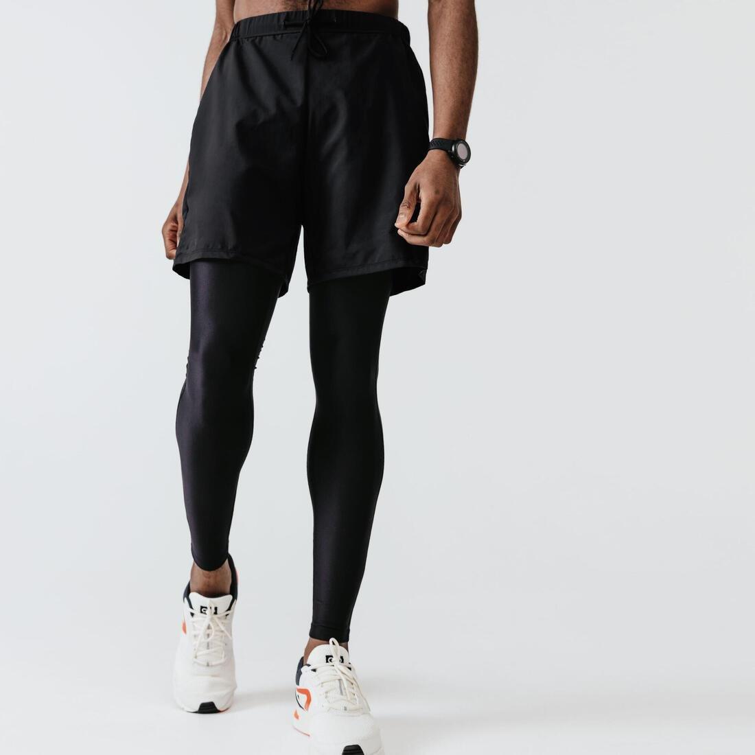 Medium  Kalenji Dry+ Men's Breathable Running Shorts, Black, , large image number 2