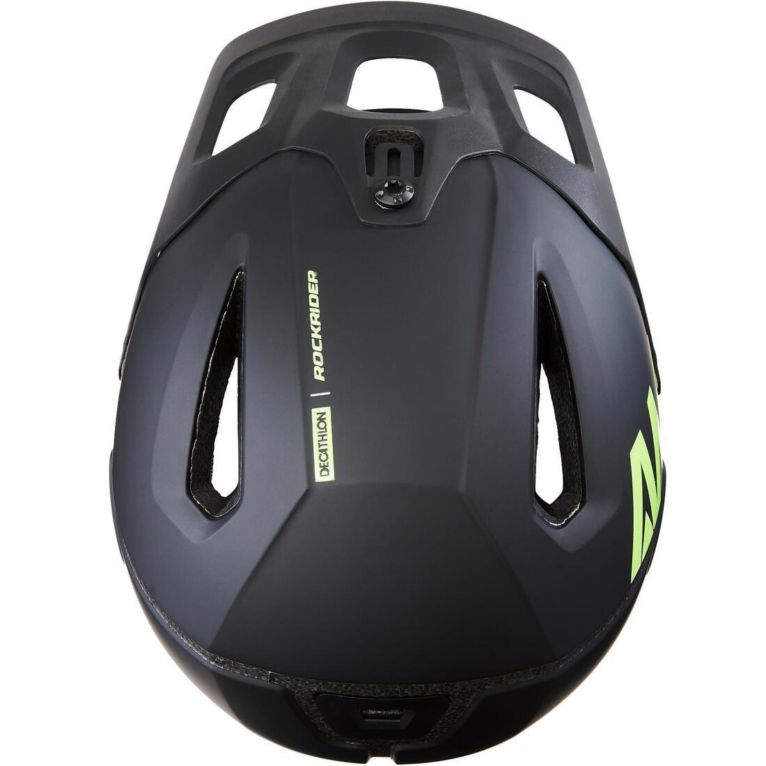 Medium  All-Mountain Biking Helmet - Black, No Color, large image number 5