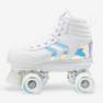 OXELO - أحذية تزلج رباعي 100 للصغار، أبيض مجسم، مقاس أوروبي 37