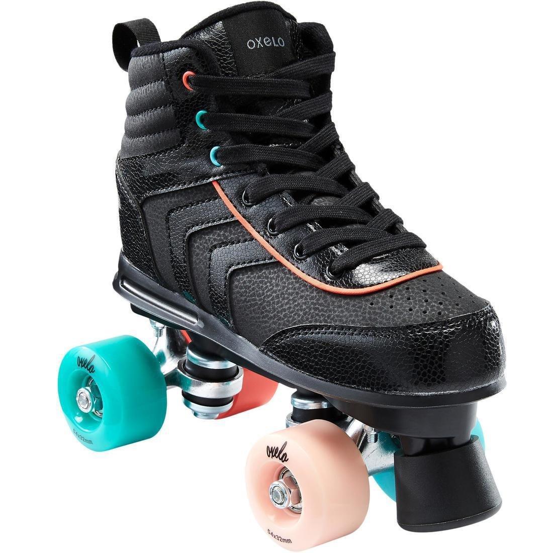 EU 32  100 JR Quad Roller Skates, Black, No Color, large image number 0