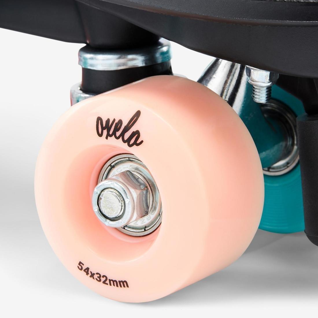 EU 32  100 JR Quad Roller Skates, Black, No Color, large image number 3