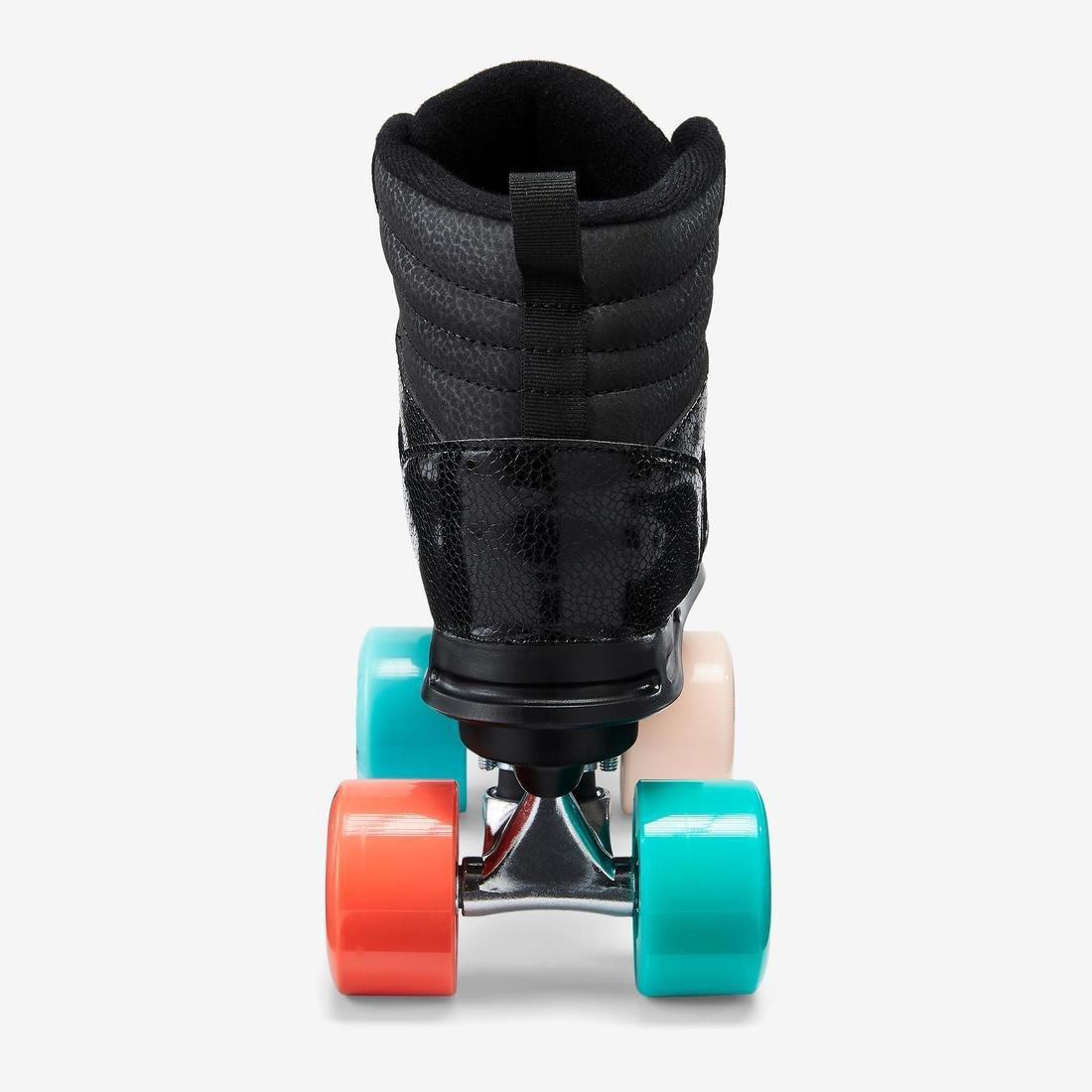 EU 32  100 JR Quad Roller Skates, Black, No Color, large image number 7