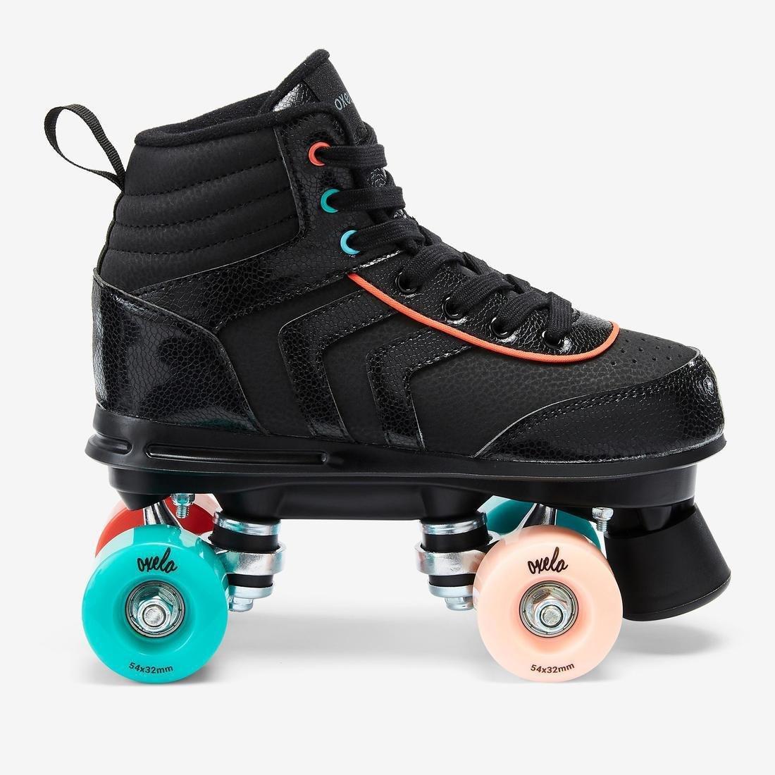 EU 32  100 JR Quad Roller Skates, Black, No Color, large image number 8