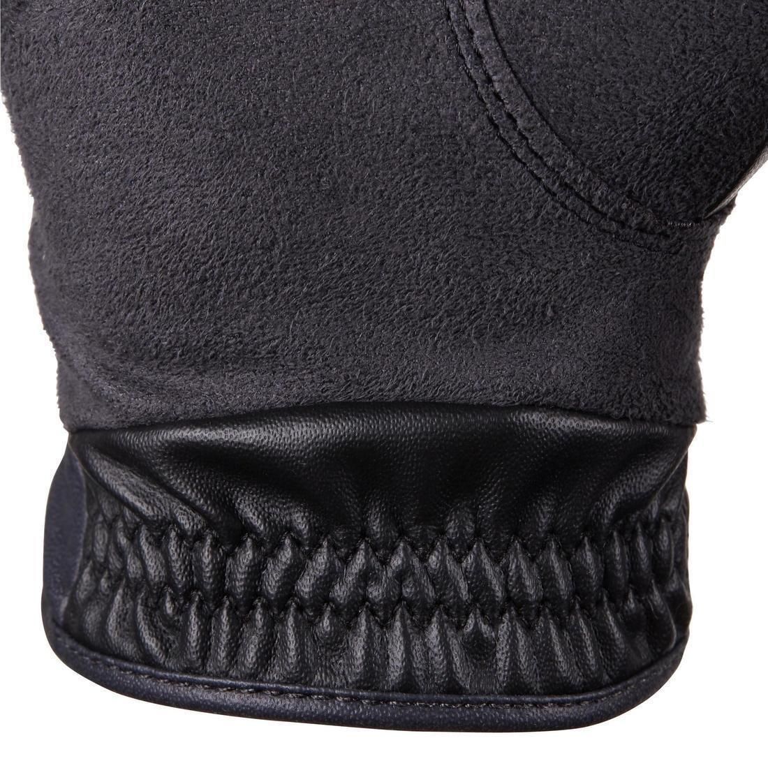 قفازات لركوب الخيل 500، رمادي كربوني، XL, , large image number 7