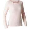 NYAMBA - XS  Long-Sleeved Cotton Fitness T-Shirt, Snow White