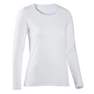 NYAMBA - XS  Long-Sleeved Cotton Fitness T-Shirt, Snow White