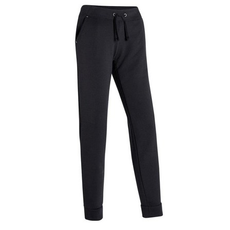 NYAMBA - W30 L31 Straight-Cut Fitness Jogging Bottoms with Fitted Cuffs, Black